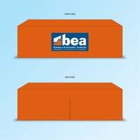 8 Ft. Full Table Cover Fitted with Zipper Back... from ASI 30442 Above &...