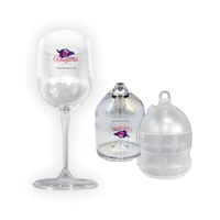 11.5 oz. plastic wine glass with collapsible design, patented magnetic...