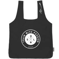 15" x 17" tote bag made with 100% post-consumer recycled plastic... from ASI...