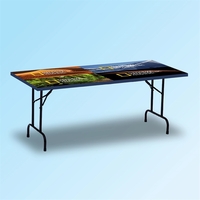 8 ft Stretch-Around-Top Rectangle Table Cover - Full Digital