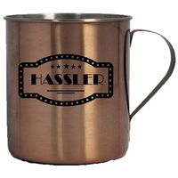 10 Oz copper color single wall stainless steel Moscow mule... from ASI 36988...