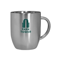 3.875" x 4.5" 12-ounce double-wall 304 stainless steel coffee mug.... from...