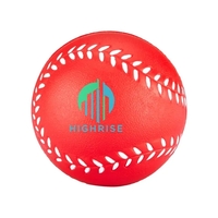 Baseball shaped stress reliever made of polyurethane foam; customization...
