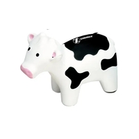 Cow shaped stress reliever made of polyurethane foam; customization...