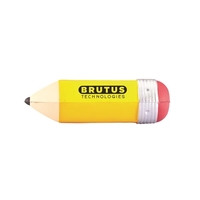 Pencil shaped stress reliever made of polyurethane foam; customization...