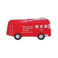 Fire truck shaped stress reliever made of polyurethane foam; customization...