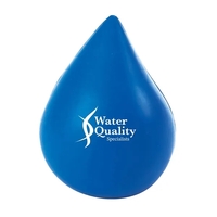 Water drop shaped stress reliever made of polyurethane foam; customization...