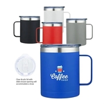 Glamping 14 oz. Double-Wall Stainless Mug w/Sliding Lid