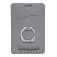 Leeman Tuscany Card Holder with Metal Ring Phone Stand