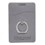 Leeman Tuscany Card Holder with Metal Ring Phone Stand