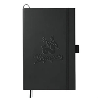 5.5" x 8.5" hardbound notebook with 80 sheets of white perforated... from ASI...