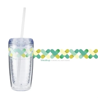 16 oz. double wall acyrlic tumbler with push-on, thumb-slide lid.... from ASI...