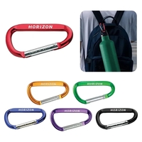 Carabiner clip with retractable hinge and split key ring.... from ASI 52710...
