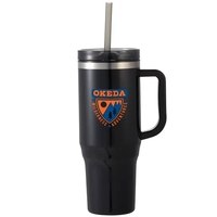 40 oz. double wall insulated tumbler with lid and straw.... from ASI 66887...