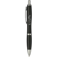Plunger action ballpoint with chrome accents and 45% wheat straw...
