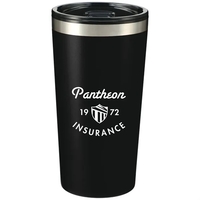 16 oz. stainless steel tumbler with double wall construction, fine-grit...