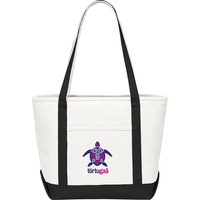 7" x 13.25" x 19.75" cotton canvas boat tote with 12"... from ASI 66887 PCNA...