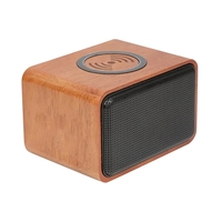 Wood Bluetooth Speaker with Wireless Charging Pad