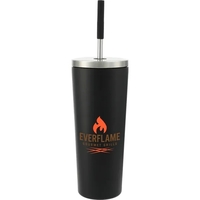 24oz tumbler with a straw lid and flip closure lid... from ASI 66887 PCNA /...