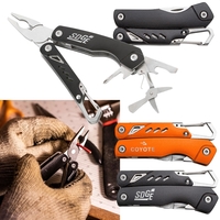 8-in-1 stainless steel multi-tool with pliers, a wire cutter, screwdrivers,...