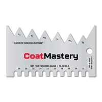 3.5" x 2" .032 4CP Aluminum Wet Film Thickness Gauge measuring... from ASI...