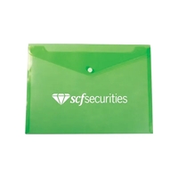 Letter size document envelope with snap closure and room for approx..... from...