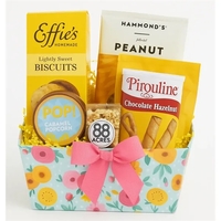Spring Floral Snack Gift Basket