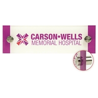 Full Color Clear Acrylic Wall Signs. 1/4" clear acrylic.... from ASI 81500...