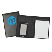 Durable Faux Leather, Sleek Design, Notepad Included, Built-In Cellphone...