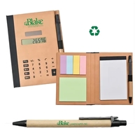Recycled Material, Compact with Large Logo area, Sticky Notes, Pen and......