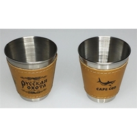 Leather Wrapped Shot Glass
