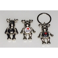 Moose Key Tag with Dangling Arms and Legs