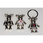 Moose Key Tag with Dangling Arms and Legs