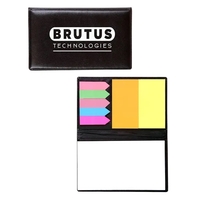 Sticky flag and note memo case with black vinyl cover, one... from ASI 79530...