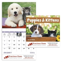 Good Value™ Puppies & Kittens - Stapled Calendar