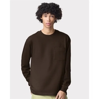 American Apparel Super Heavyweight Long Sleeve Pocket Tee... from ASI 84358...