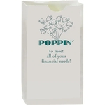 Popcorn Bags - White 4-1/4" x 2-3/8" x 7-3/4"