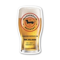 Pub glass shaped magnet featuring four color process customization.... from...