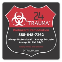 4" x 4" square shaped label with permanent adhesive backing and... from ASI...