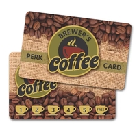 Pocket-sized plastic wallet loyalty card with full color printed custom...
