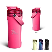 26 oz. insulated stainless steel bottle with flip-top lid and carry... from...