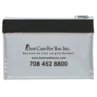 Crystal Clear vinyl tote bag with 1" silky nylon band and... from ASI 83770...