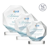 The Spectacular Multifaceted 0.75" Thick Bradford Starfire Octagonal Award...