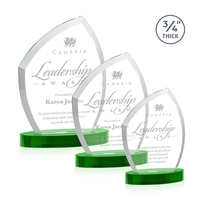 With its beautiful curved beveled frame, the 3/4" thick Starfire Crystal......