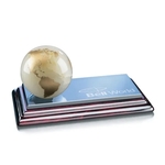 Marble Globe on Sommerville Base - White
