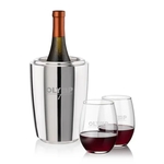 Pescara Wine Cooler & Stanford Stemless Wine Set