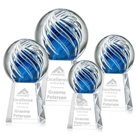 Genista art glass awards on our Celestina tall tapered Optical base... from...
