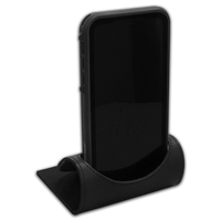 Foldable cell phone holder made of top-grain leather and available in... from...