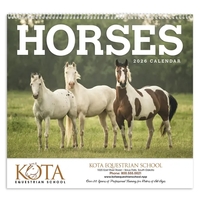 11 x 19 2024 Horse calendar on #70 paper with UV-coated... from ASI 40480...