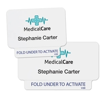 TEMPbadge ONEstep Expiring Badges Thermal-Printable, 1/2-Day